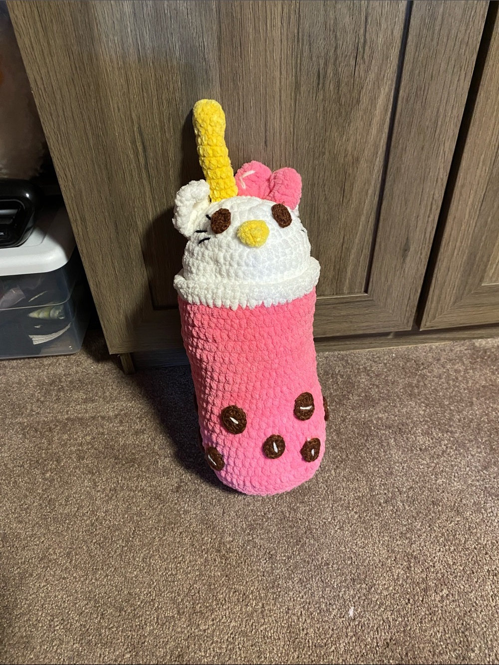 Handmade Hello Kitty Boba Tea Plush
